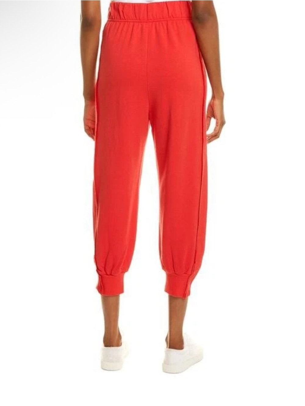 Free People Red Elastic Cuff Pull-On Jogger Pants